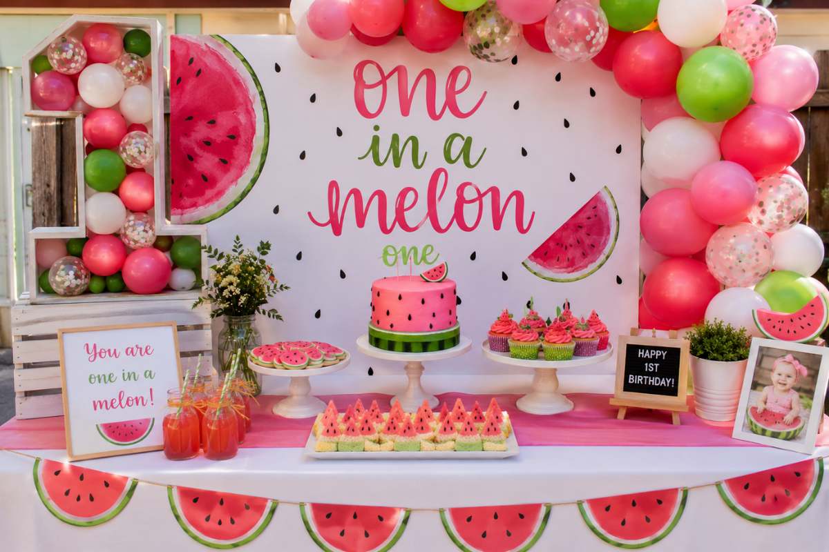 one-in-a-melon-watermelon-first-birthday-party