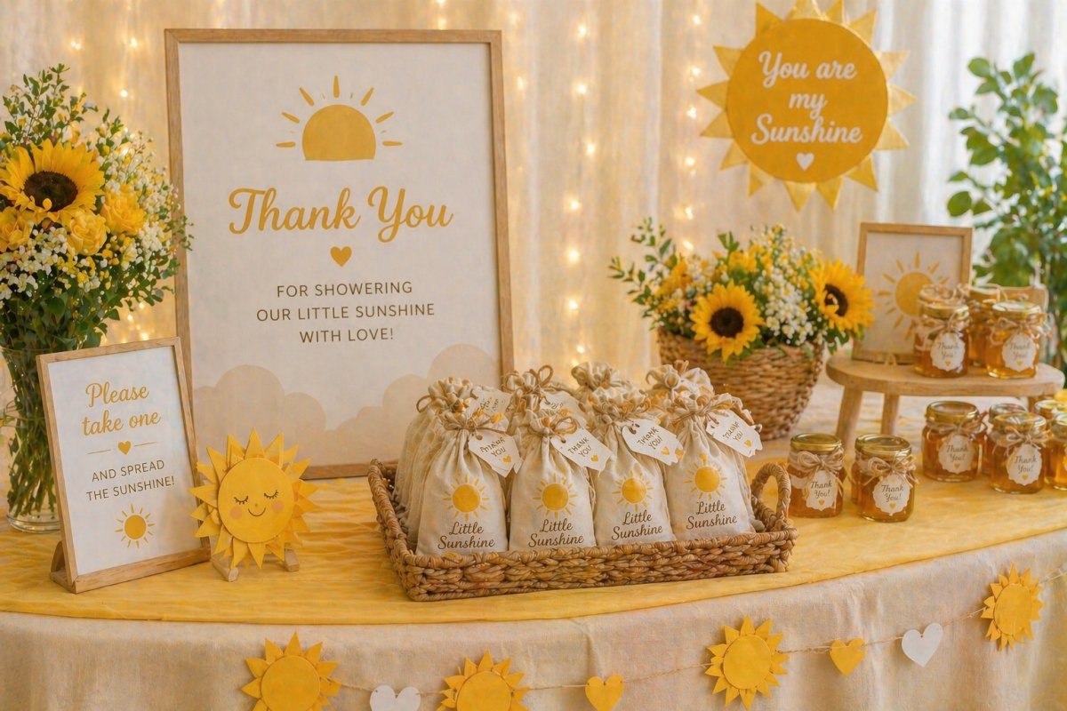 farewell gift table